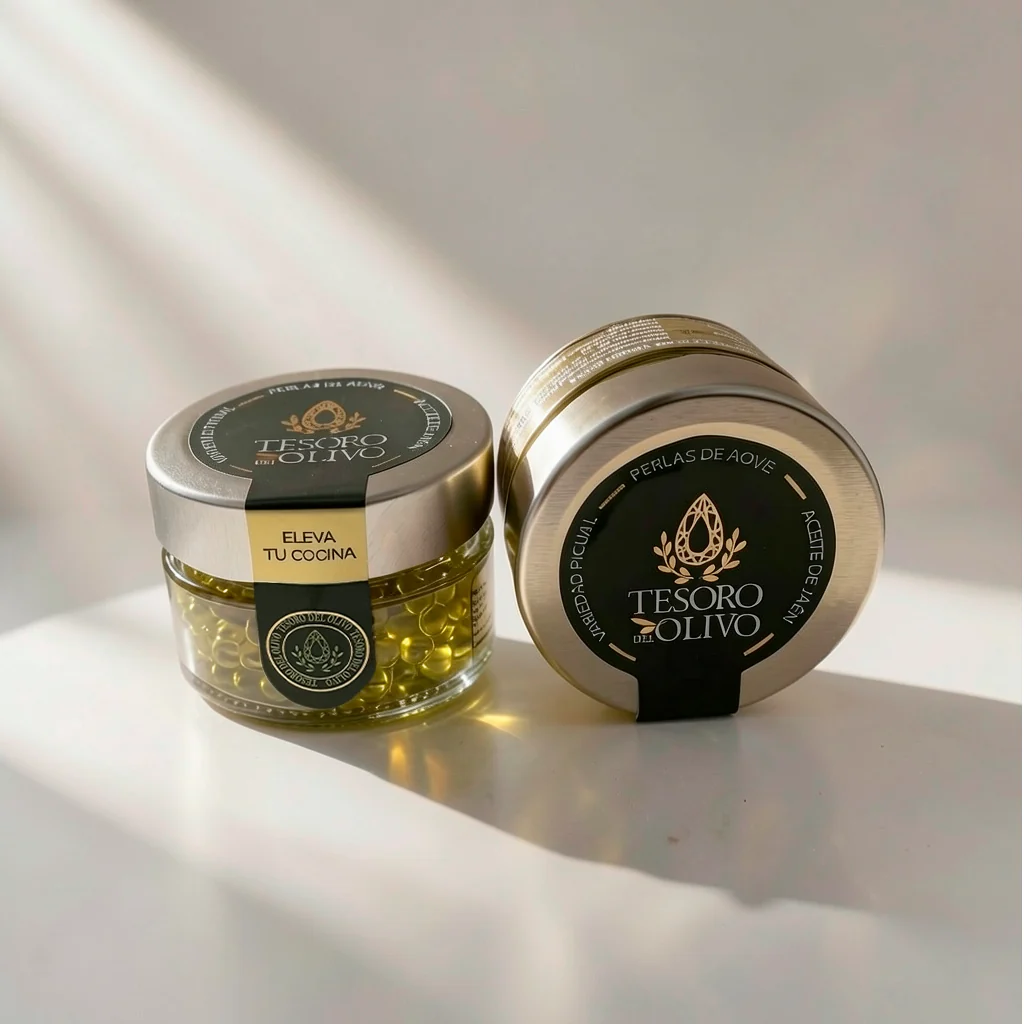 Tesoro Del Olivo perlas de aceite de oliva